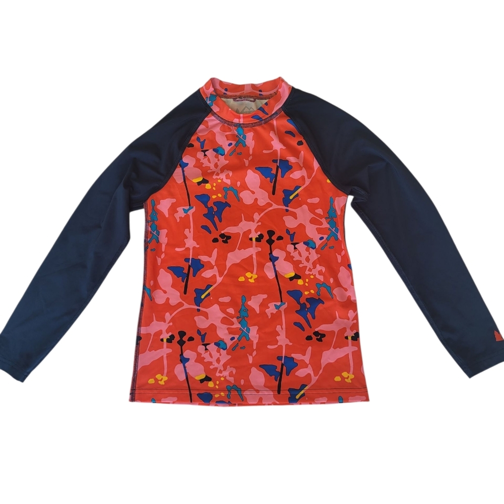 REI Co-Op Colorful Long Sleeve Rash Guard Size M (10-12)